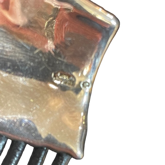 Sterling silver modernist 925 Israel bracelet multi strand leather strap - Picture 11 of 11